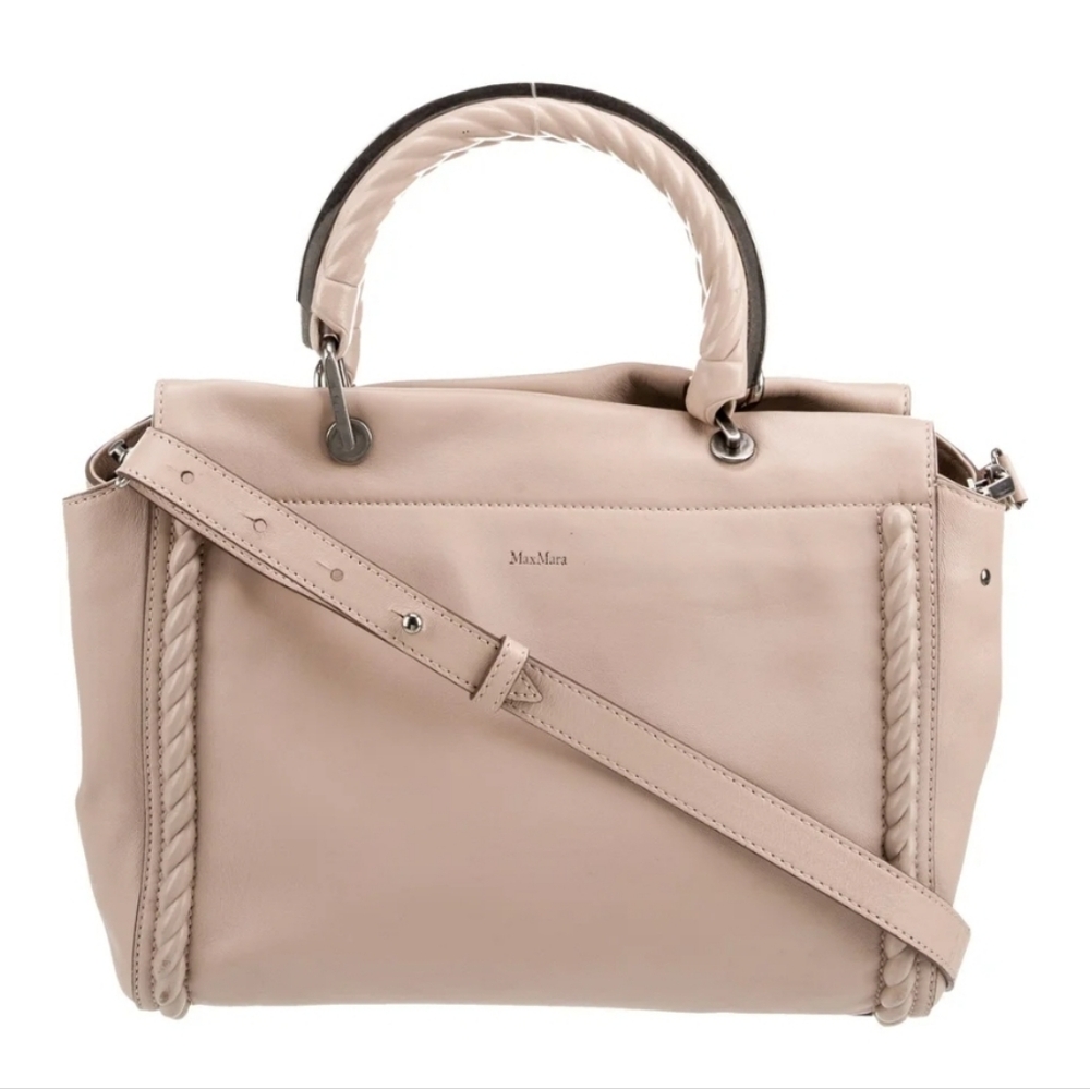 Max Mara Authentic Leather Top Handle Bag